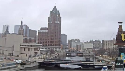 Milwaukee City Downtown COVID-19 Lockdown Webcam Wisconsin